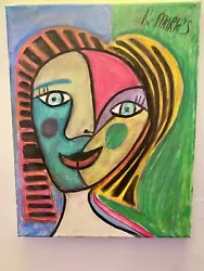 Buy Picasso, Spanish Cubism Abstract Oil On Canvas • 40£