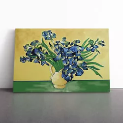 Buy Vincent Van Gogh Iris Irises Flowers (2) Canvas Wall Art Print Framed Picture • 24.95£