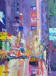 Buy JAY JACK JUNG (1955) Original Downtown New York City Cityscape Acrylic Painting • 700.20£
