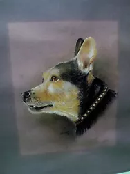 Buy Early Original Painting By Listed Canadian Artist Kathryn Amisson Serious Canine • 164.44£
