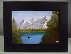 Buy Beautiful Life, Mountain, Bob Ross Style, Landscape, Wall Art, Framed • 14.99£