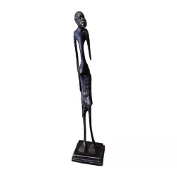 Buy African Bronze Art Statue Tall Man Figure. 29 Cm • 34.95£