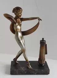 Buy Lorenzi Scarf Dancer Striker Bronze Statue • 224.99£