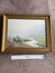 Buy Bruno Cantais (1966) Antigue Oil Painting Heather Field. • 18£