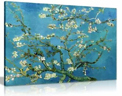 Buy Van Gogh Blossoming Almond Tree Canvas Wall Art Picture Print • 11.99£
