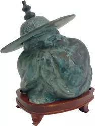 Buy Vintage Chinese Han Style Sitting Man Bronze Art Sculpture Han Dynasty • 76.61£