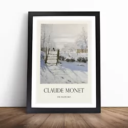 Buy The Magpie By Claude Monet Wall Art Print Framed Canvas Picture Poster Decor • 14.95£