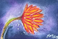 Buy Watercolor ACEO 2.5 X 3.5  Original Painting By Mary King - Flower • 5.71£