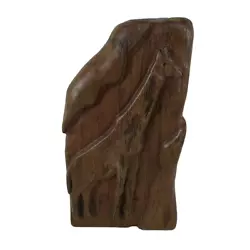 Buy Vintage Mid Century Hand Carved Giraffe Wooden Block Tall Sculpture Solid Heavy • 11.89£