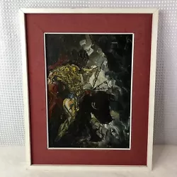 Buy Vintage 1967 Matador Bullfighter On Horse Abstract Painting Signed **READ** • 326.76£