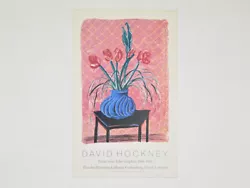 Buy David Hockney  Amaryllis In Vase  Exhibition Poster 80's Vintage • 337.09£