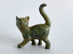 Buy Bronze Cat Figurine - Small Copper Alloy Kitten Statue - 4.5 Cm / 1.8  • 36.96£