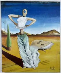 Buy Salvador Dali (Handmade) Oil Painting On Canvas Signed & Stamped • 621.29£