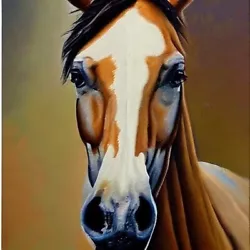 Buy Horse Fine Art Print - Wall Art - Equestrian Art Painting Picture Colourful  • 19.99£