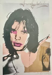 Buy Hand Signed By Andy Warhol  - Mick Jagger Complete With COA • 379£