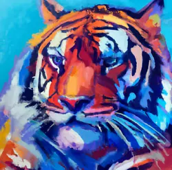 Buy Tiger Fine Art Print - Wall Art - Big Cat Animals  Wildlife Jungle Painting  • 19.99£