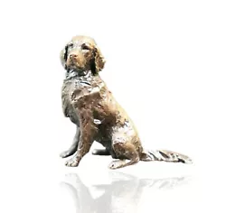 Buy Bronze Retriever Dog Sitting - Butler & Peach 2087 • 38£