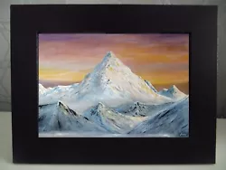 Buy Mighty Everest, Mountain, Bob Ross Style, Landscape Painting, Wall Art, Framed • 14.99£