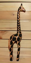 Buy Vintage Hand Carving Wood Giraffe Figurine • 97.49£