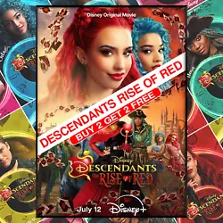 Buy Descendants The Rise Of Red Movie Poster Film Print Picture • 3.49£