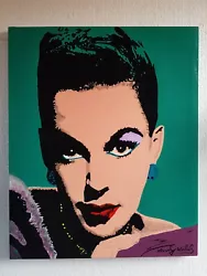 Buy Andy Warhol Oil On Canvas Painting Signed Judy Garland • 505.70£