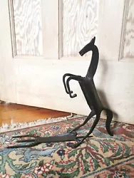 Buy An Unusual And Naive Wrought Iron Sculpture Of A Horse • 20£