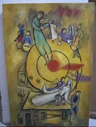 Buy Marc Chagall Oil Painting Signed. • 310.42£