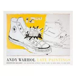 Buy Andy Warhol: The Late Paintings, Original Exhibition Poster, 1992 • 1,250£