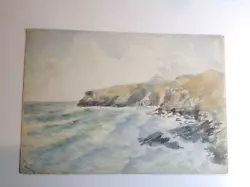 Buy Victorian Watercolour Painting Of Trebarwith, Cornwall • 5£