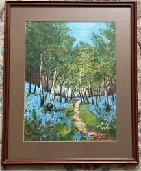 Buy Orginal Watercolour Painting Woodland Scene With Bluebells Signed By Artist • 16.99£