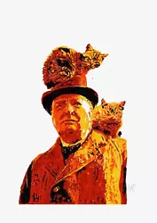 Buy Winston Churchill And Cats : Art Print, Card, Poster Of Original Paint • 3.75£