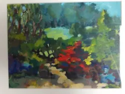 Buy Small Abstract Original Painting Trees Landscape Local Artist Acrylic Painting • 17.50£