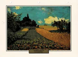 Buy Cereal Fields On The Hills Of Argenteuil - Alfred Sisley - Info Card • 0.84£