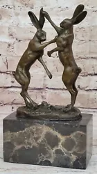 Buy Bronze Sculpture, Hand Made Statue Animal Vienna Austrian Bunny Rabbit Hare NR • 113.88£