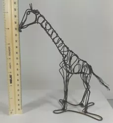 Buy Giraffe Metal Wire Sculpture 8 Inches Tall Twisted Wire Unique Vintage • 106.16£
