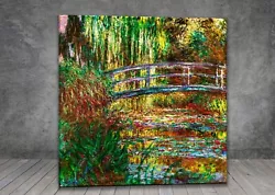 Buy Claude Monet Water Lily Pond LANDSCAPE FLOWER FRAMED CANVAS PAINTING  PRINT 182 • 6.94£