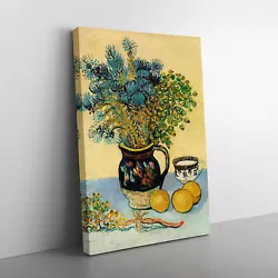 Buy Flowers And Lemons By Vincent Van Gogh Canvas Wall Art Print Framed Picture • 22.95£