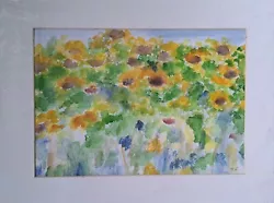 Buy Original Art Painting Framed - The Sunflowers Of Summer • 30£