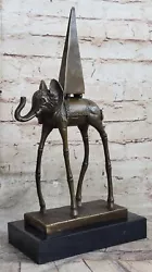 Buy Salvador Dali Space Elephant Bronze Statue Sculpture Figure Surreal Art Decor • 371.84£