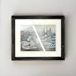 Buy LS Lowry Original Lithograph Industrial Landscape 1970 Framed And Mounted ART • 80£