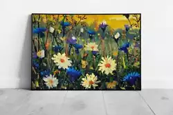 Buy Claude Monet Style Floral Meadow Painting Wall Art Print On Paper Framed • 15.99£