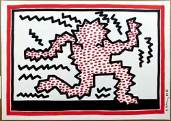 Buy ❤️ Keith Haring - Pop Art - Original Drawing - Running Figure • 99£