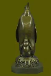 Buy Hot Cast Penguin Family By French Artist Milo Bronze Sculpture Lost Wax Method • 270.68£