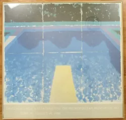 Buy David Hockney  Day Pool With Three Blues  Original 1988 Exhibition Poster • 931.92£