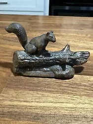 Buy Henry VanWolf Signed Bronze Squirrel Sculpture Vintage • 81.69£