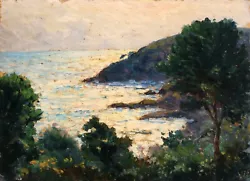 Buy Jean Keuleyan Lafon (1886-1973) French Oil On Board - Sunset On The Coast • 22£
