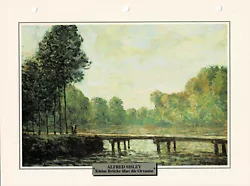 Buy Small Bridge Over The Orvanne - Alfred Sisley - Info Card • 0.84£