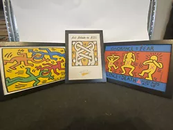 Buy Keith Haring Lgbq Gay Rights Pride Lot Set | Print Picture Art | 3x Framed • 29.95£