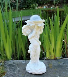 Buy Solar Powered Garden Ornament Cherub Fairy Angel Resin Figurine Angel Statue • 16.95£