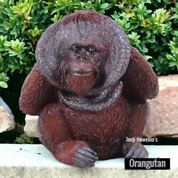 Buy Orangutan Garden Ornament Sculpture Figurine Headache Design Home Decor Gift • 12.25£
